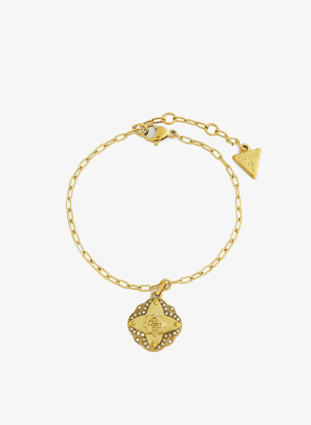 Wild Flower Logo Gold Crystal Bracelet - Image 1