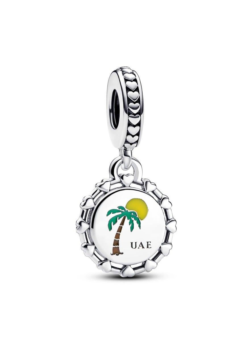 UAE Palm Tree and Camel Dangle Charm - Image 1