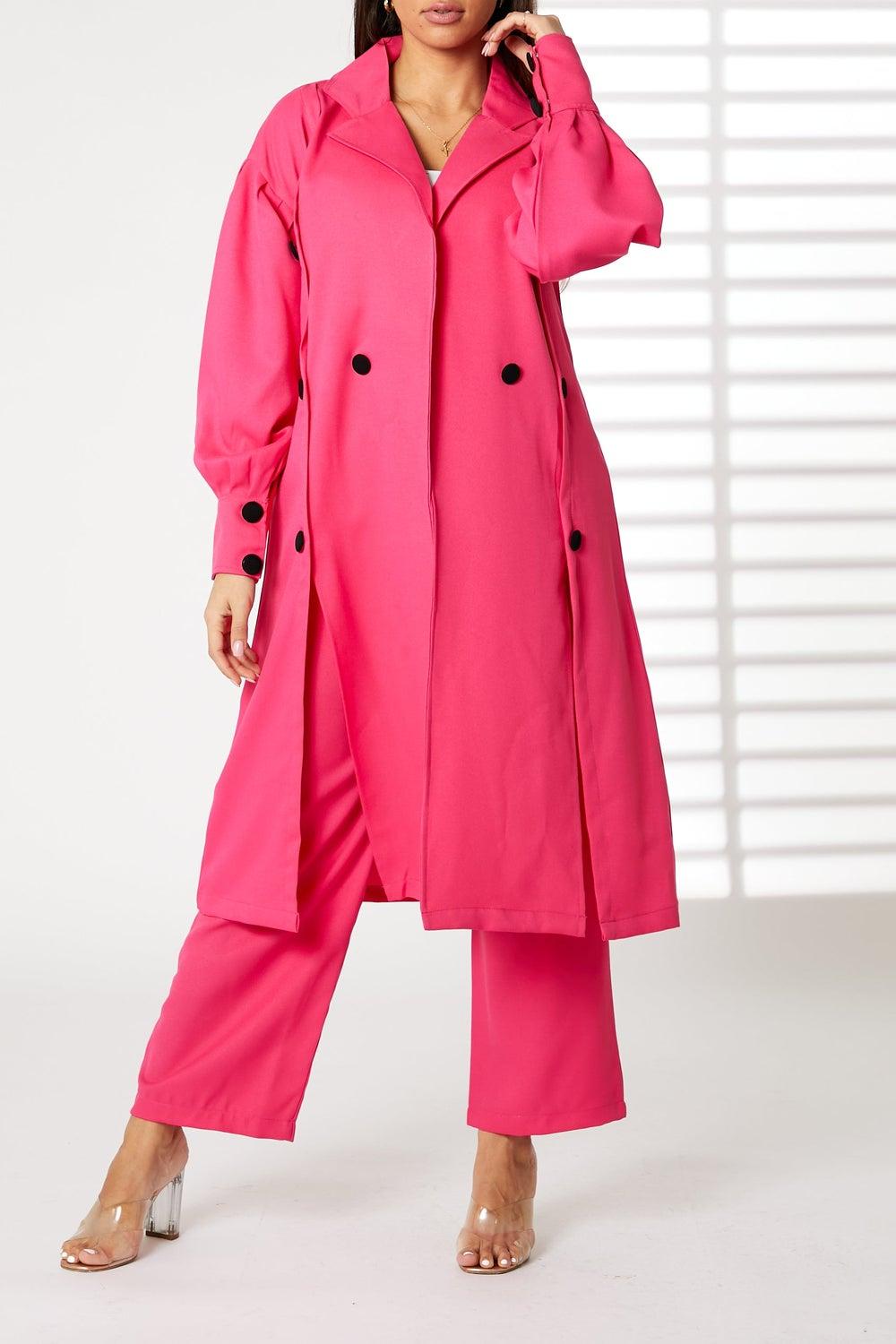 Barbie Crepe Trench Coat Set for Women - Image 1