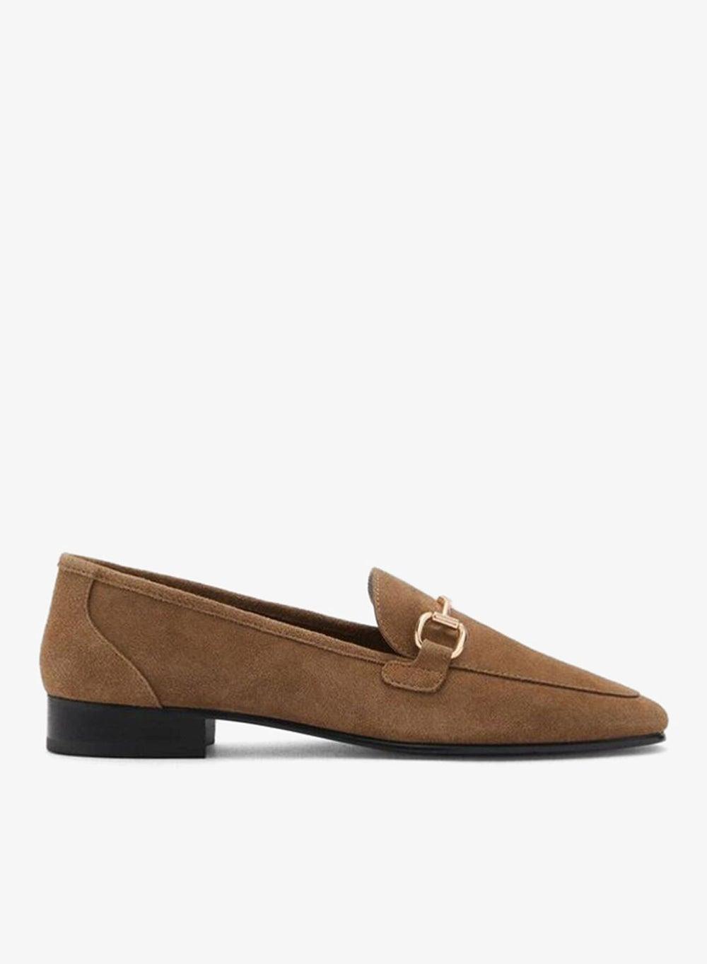 Suede Moccasins with Decorative Buckle - Image 1