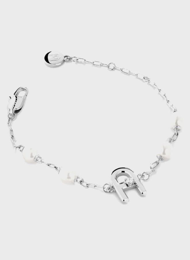 Arch Bracelet with Pearl Accent - Image 1