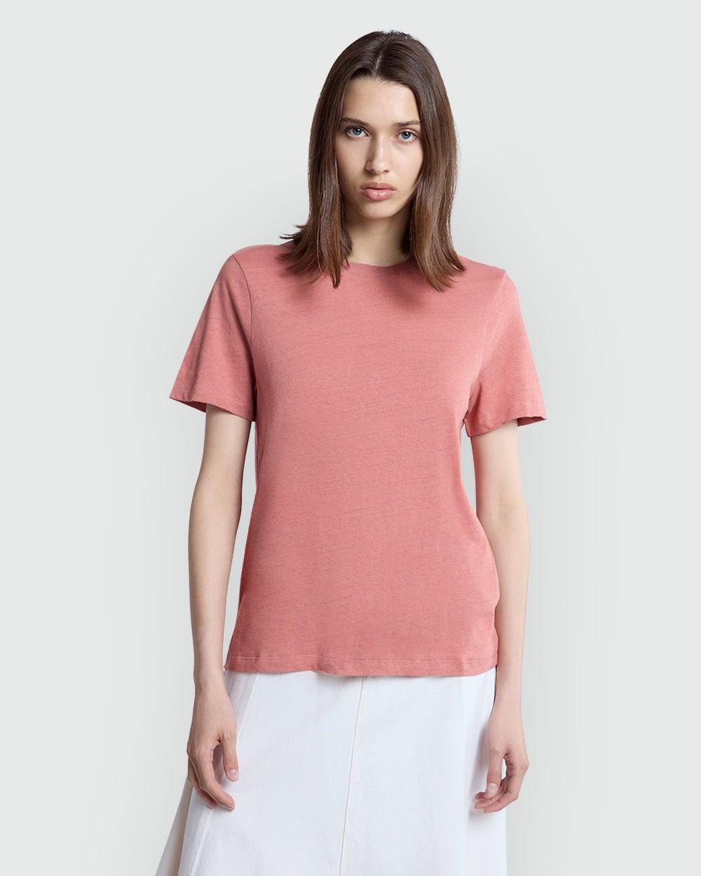 Woman Brick Dust Tee for Easy Everyday Wear - Image 1