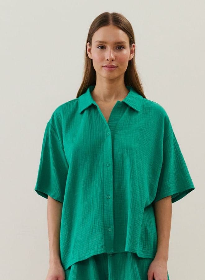 Cotton Shirt for Women Nightwear Vest Top - Image 1