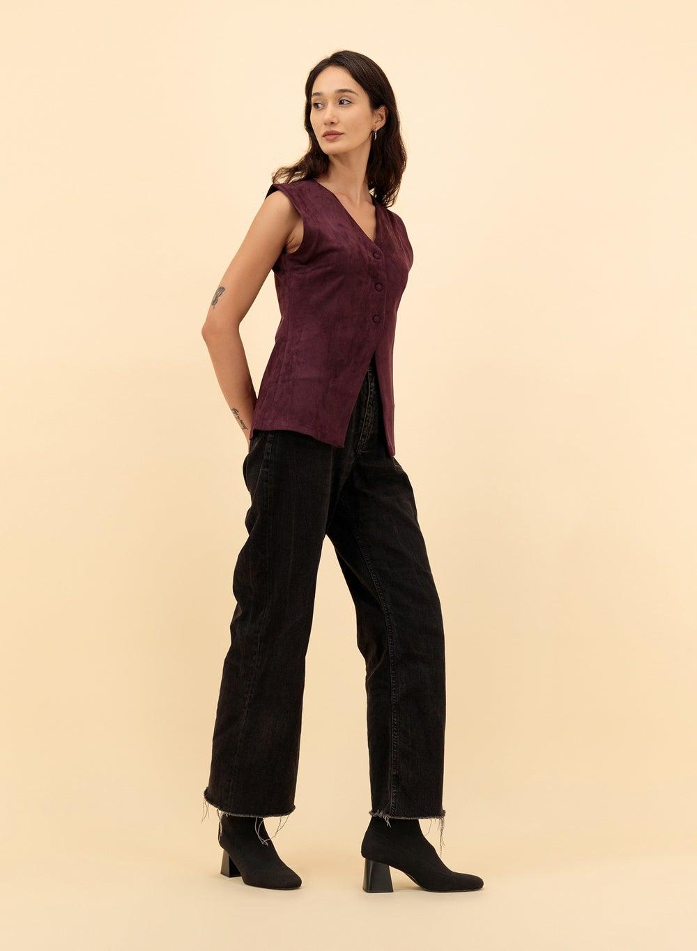 Suede Vest for Women - Image 1