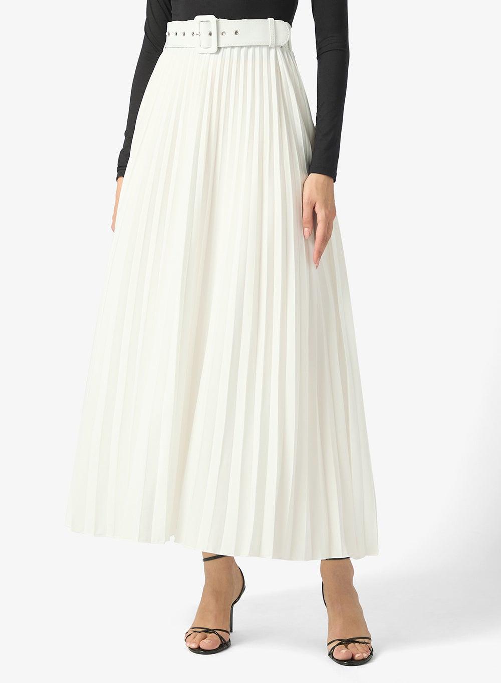 Pleated A-Line Skirt for Everyday Polished Style - Image 1