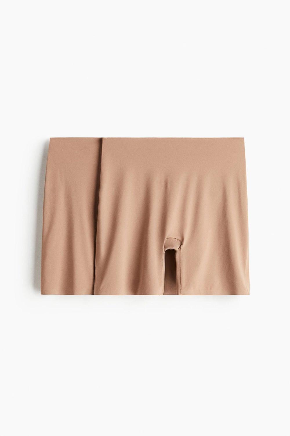 2-Pack Microfibre Biker Shorts with High Waist - Image 1