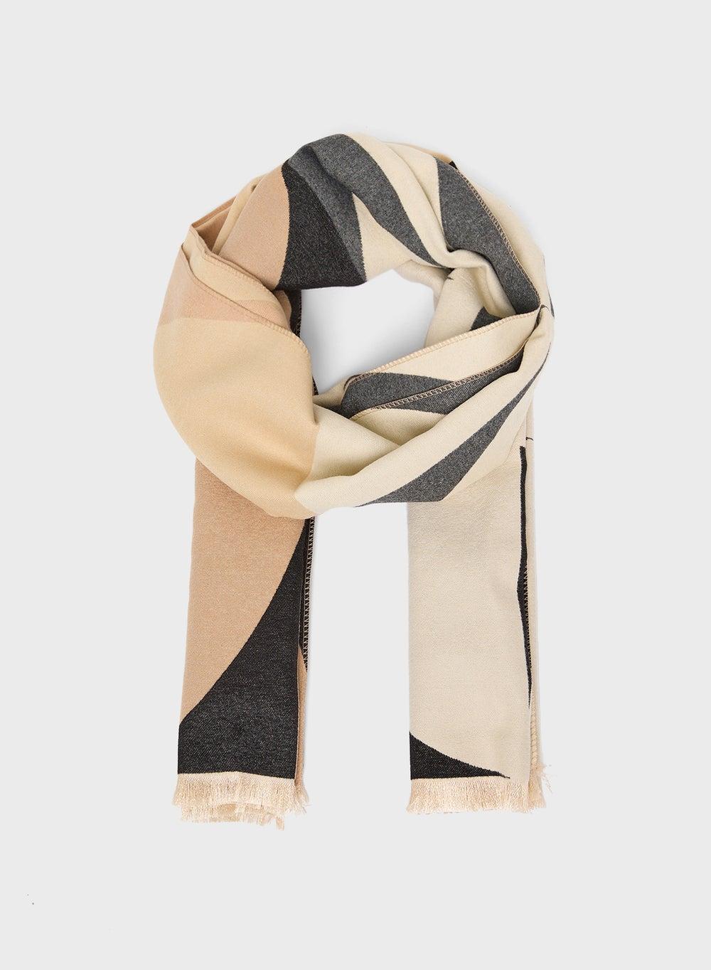 Lightweight Long Striped Winter Scarf - Image 1
