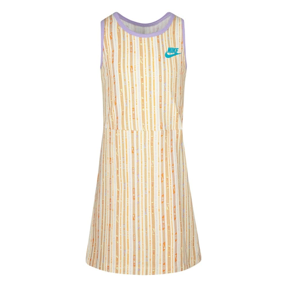 Kids' Happy Camper Printed Stretch Cotton Dress - Image 1