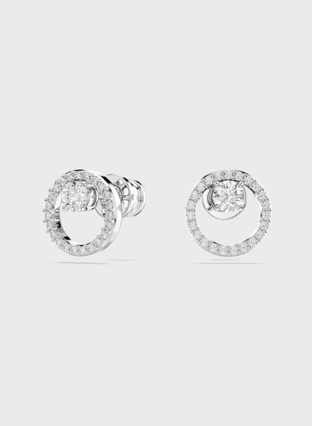 Crystal Detail Stud Earrings - Image 1