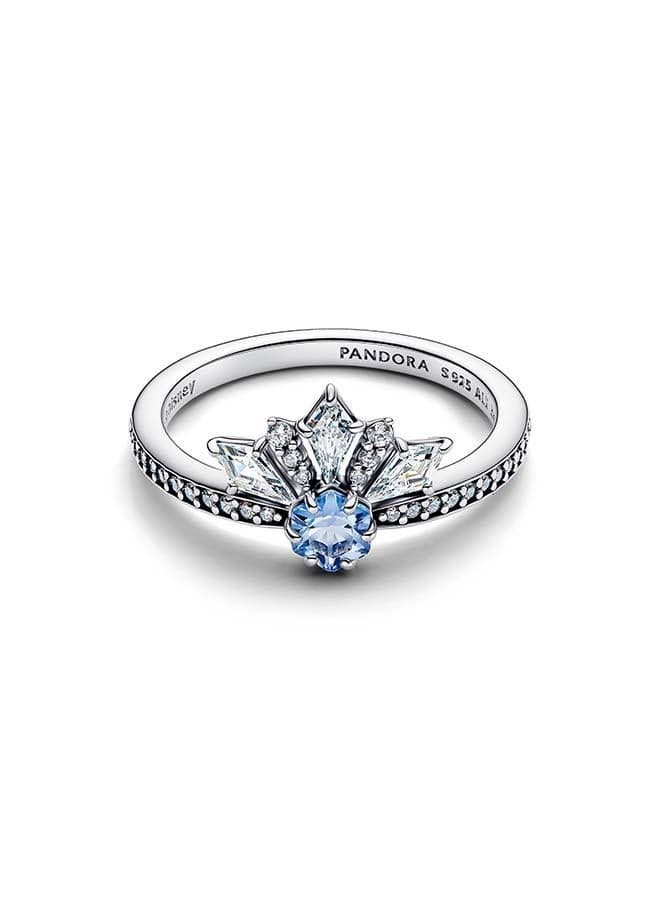 Disney Frozen Sterling Silver Ring with Blue Crystal - Image 1