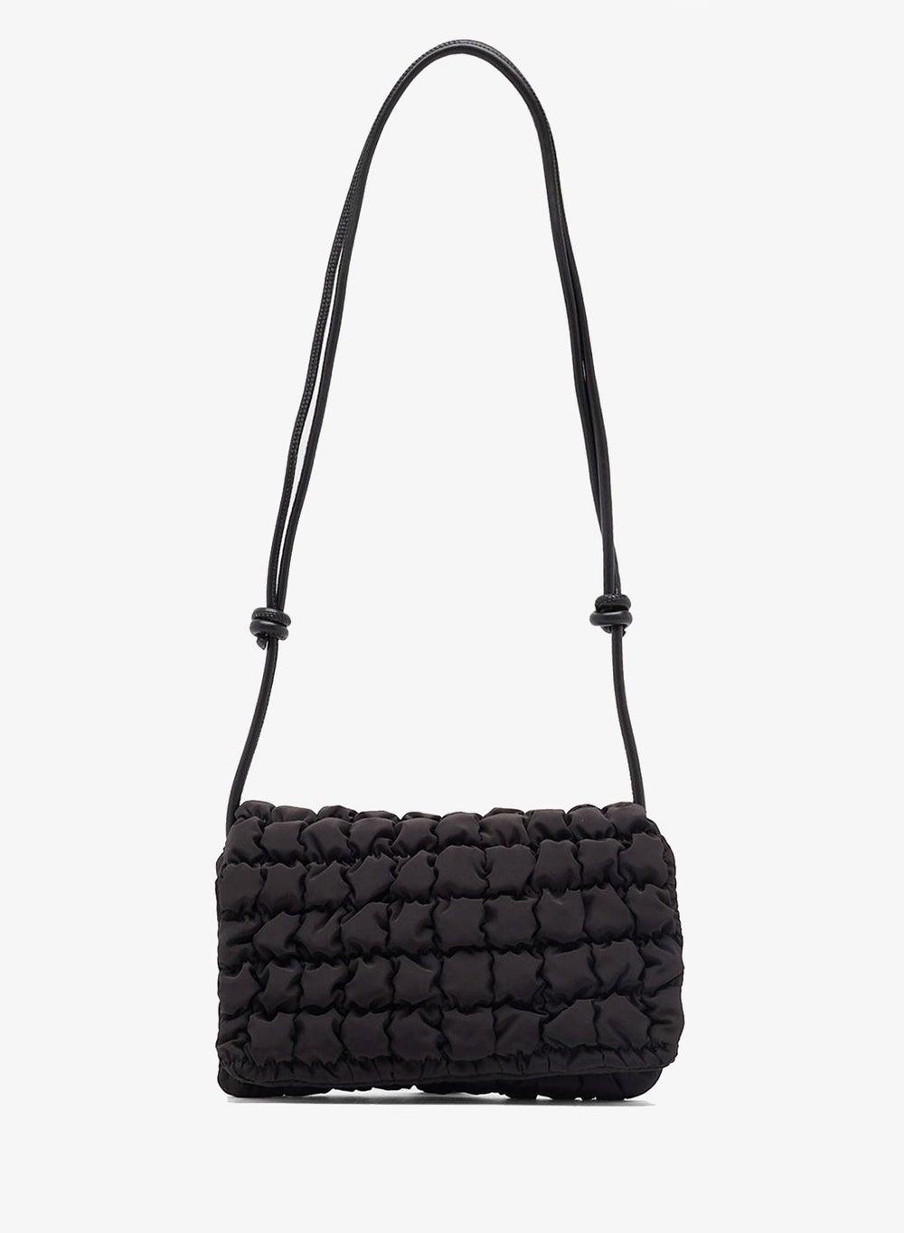 Quilted Woven Pattern Crossbody Bag - Image 1