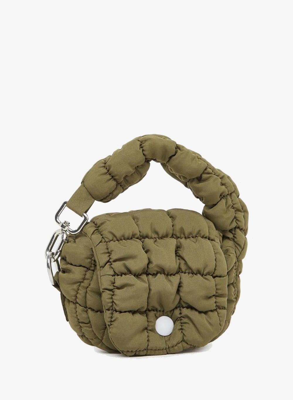 Styli Asymmetric Handle Quilted Satchel Handbag - Image 1