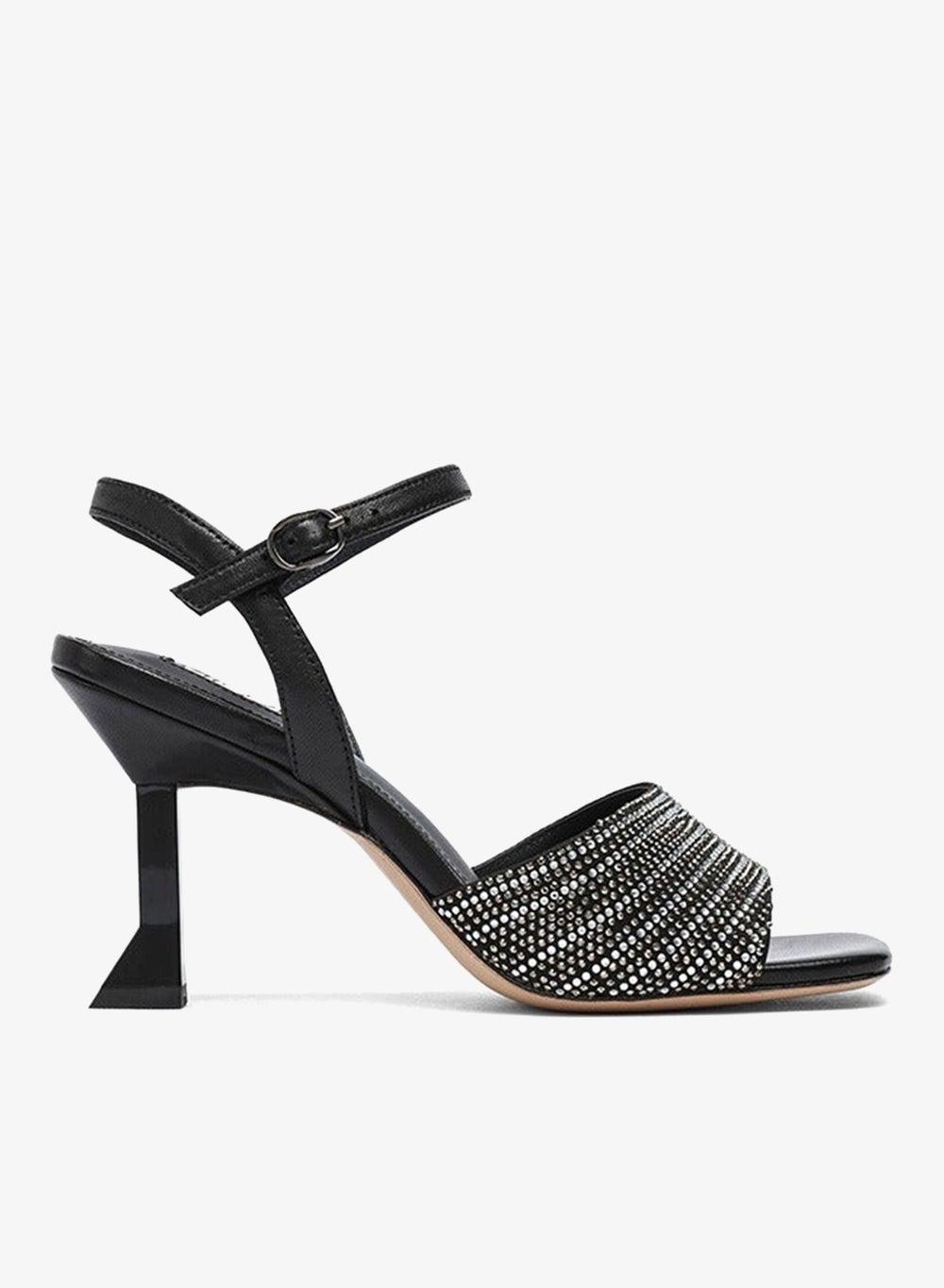 LIVORNO Square-Toe Mule Heeled Sandals - Image 1