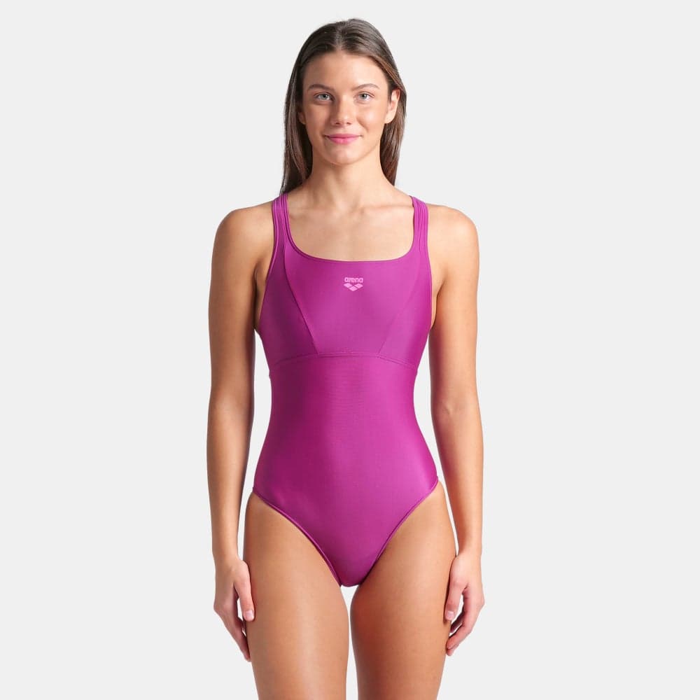 Women's Solid Control One-Piece Swimsuit - Image 1