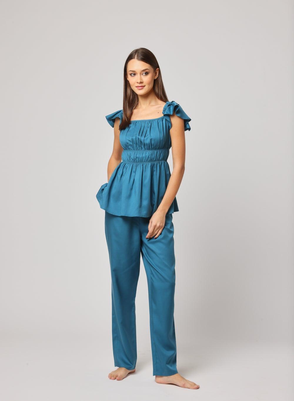 Straight-Leg Pants with Elastic Waistband - Image 1