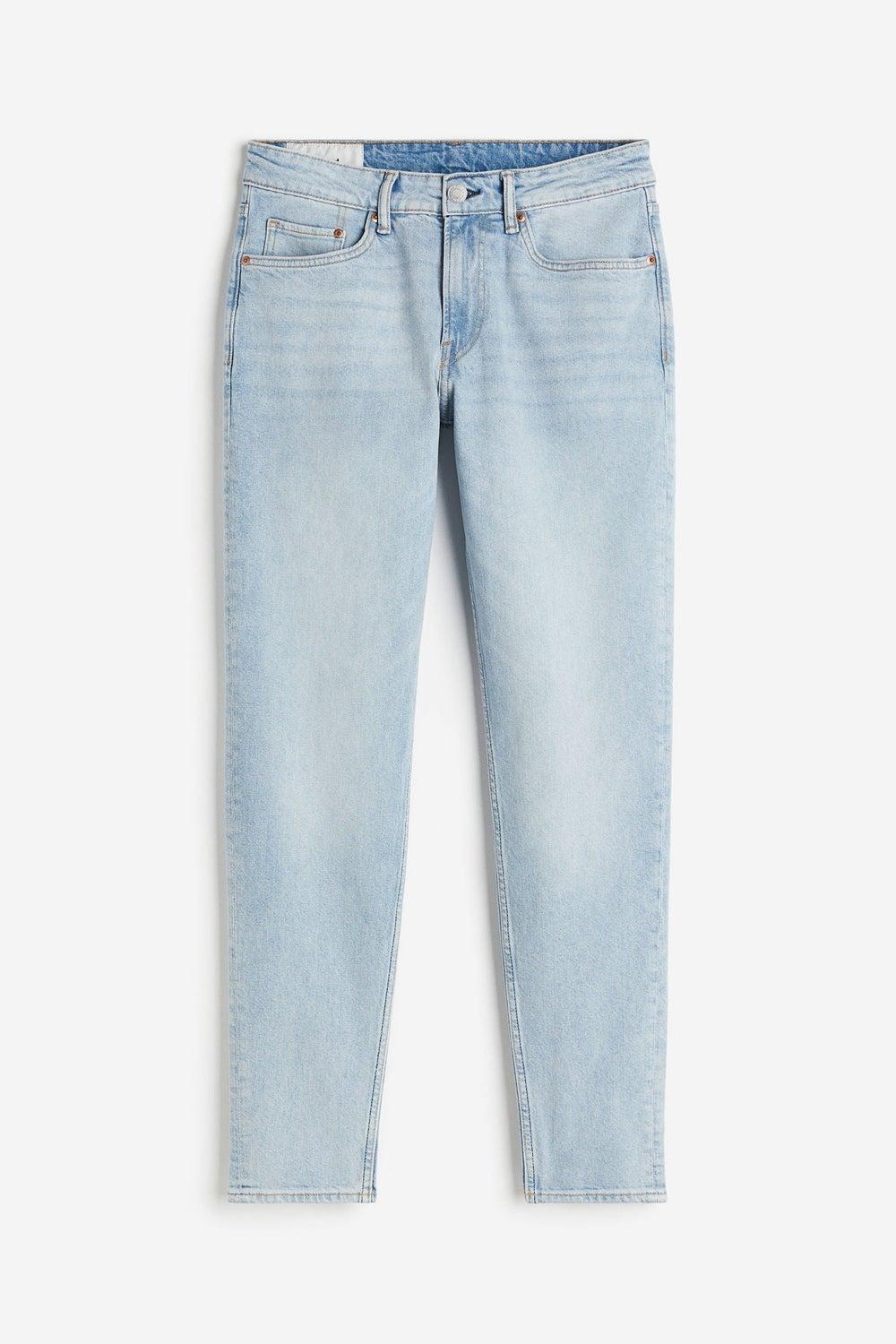 Regular Tapered Jeans with Stretch Cotton Denim - Image 1
