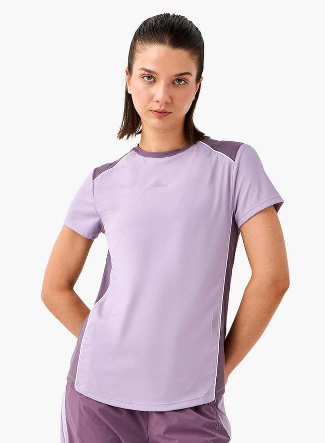 Kappa Colourblock Crew Neck T-Shirt for Women - Image 1