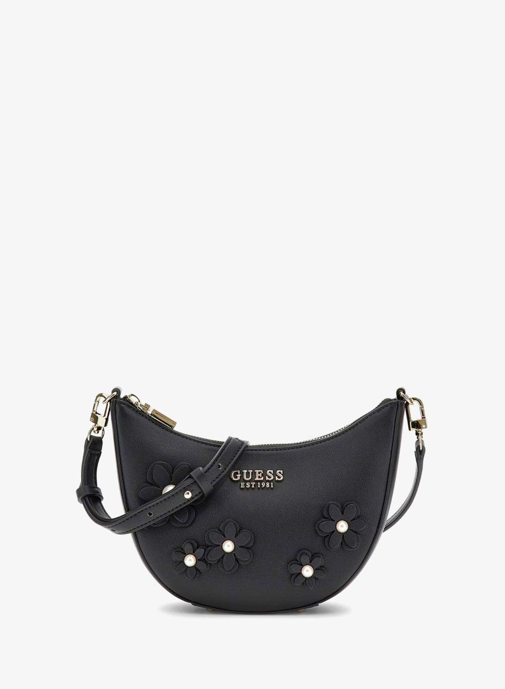 Zaria Mini Top Zip Black Shoulder Bag - Image 1