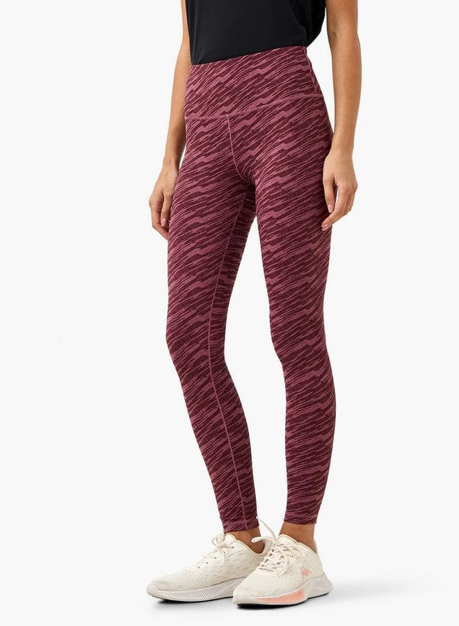 Kappa All-Over Print Leggings with Elasticated Waistband - Image 1