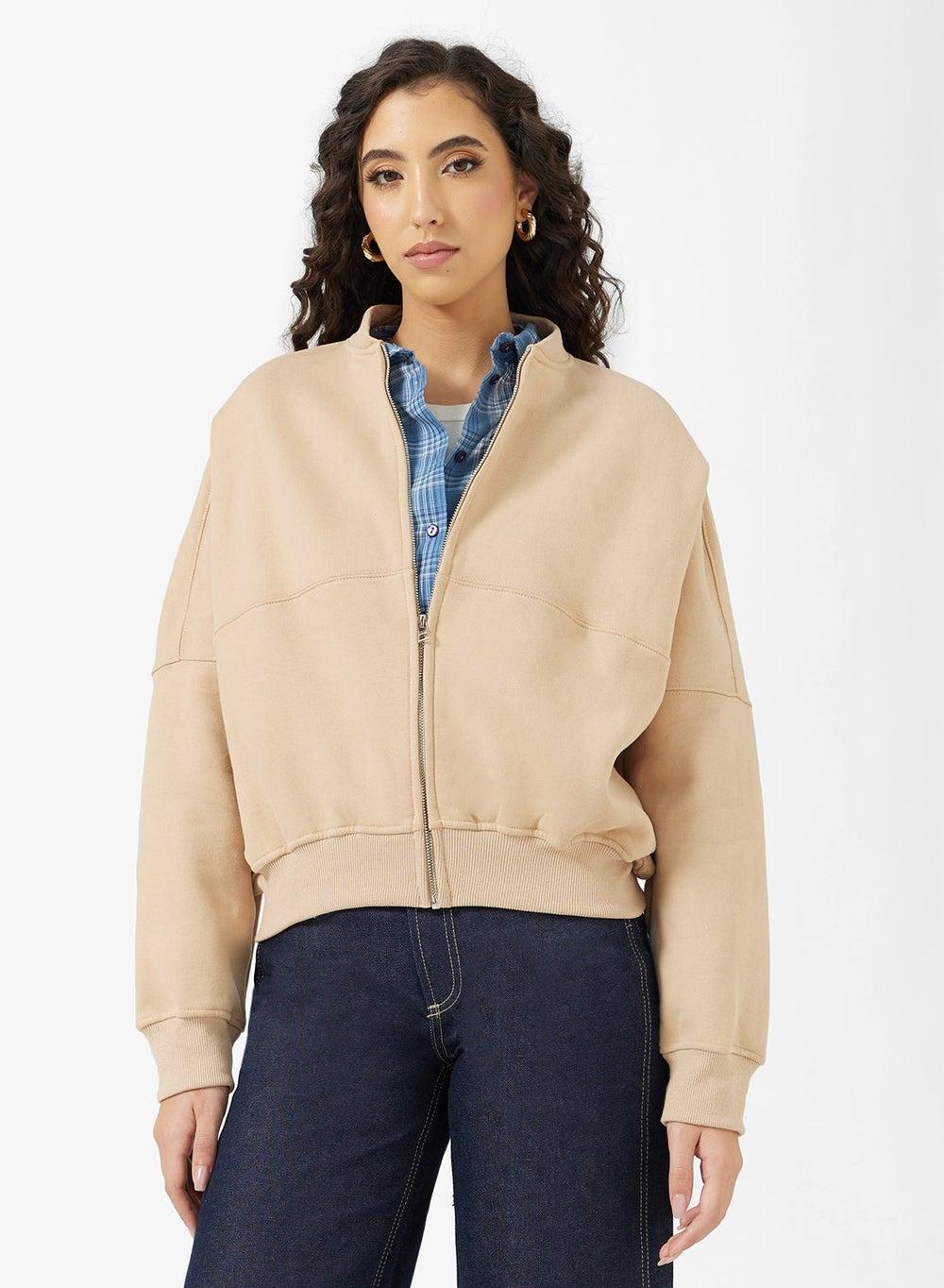 Zip Thru Bomber Sweatshirt - Image 1