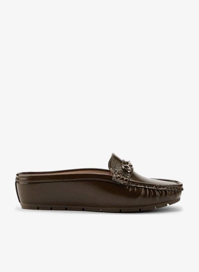 Horsebit Detail Slip-On Mules - Image 1