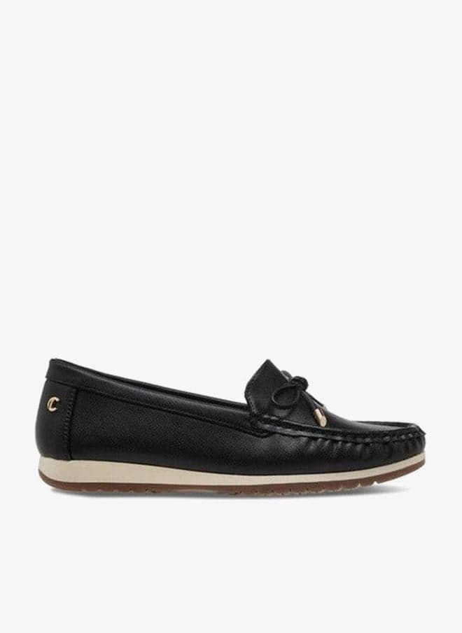 Women's Bow Detail Slip-On Moccasin Flats - Image 1