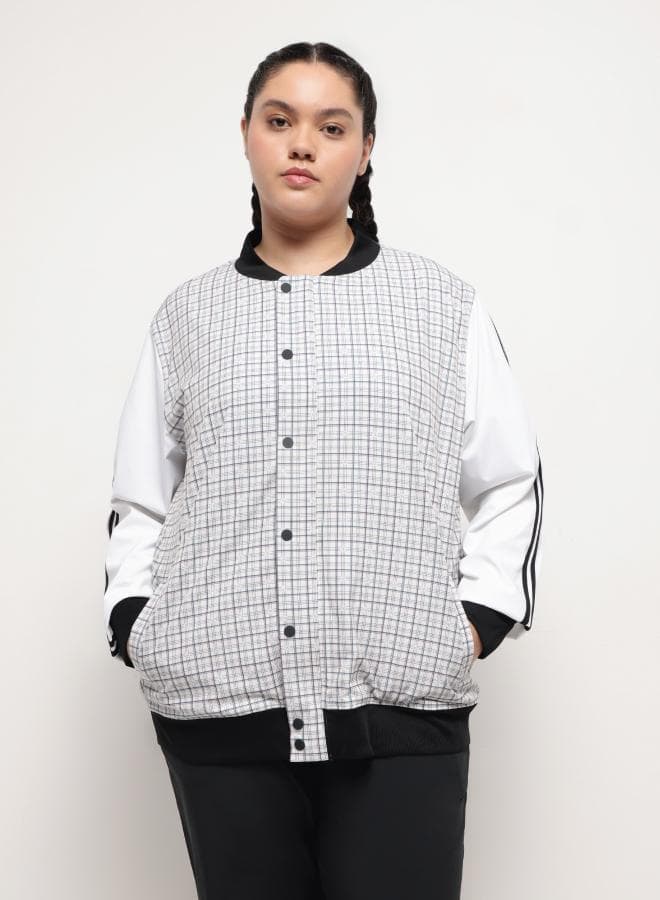 Reversible Black & White Bomber Jacket - Image 1