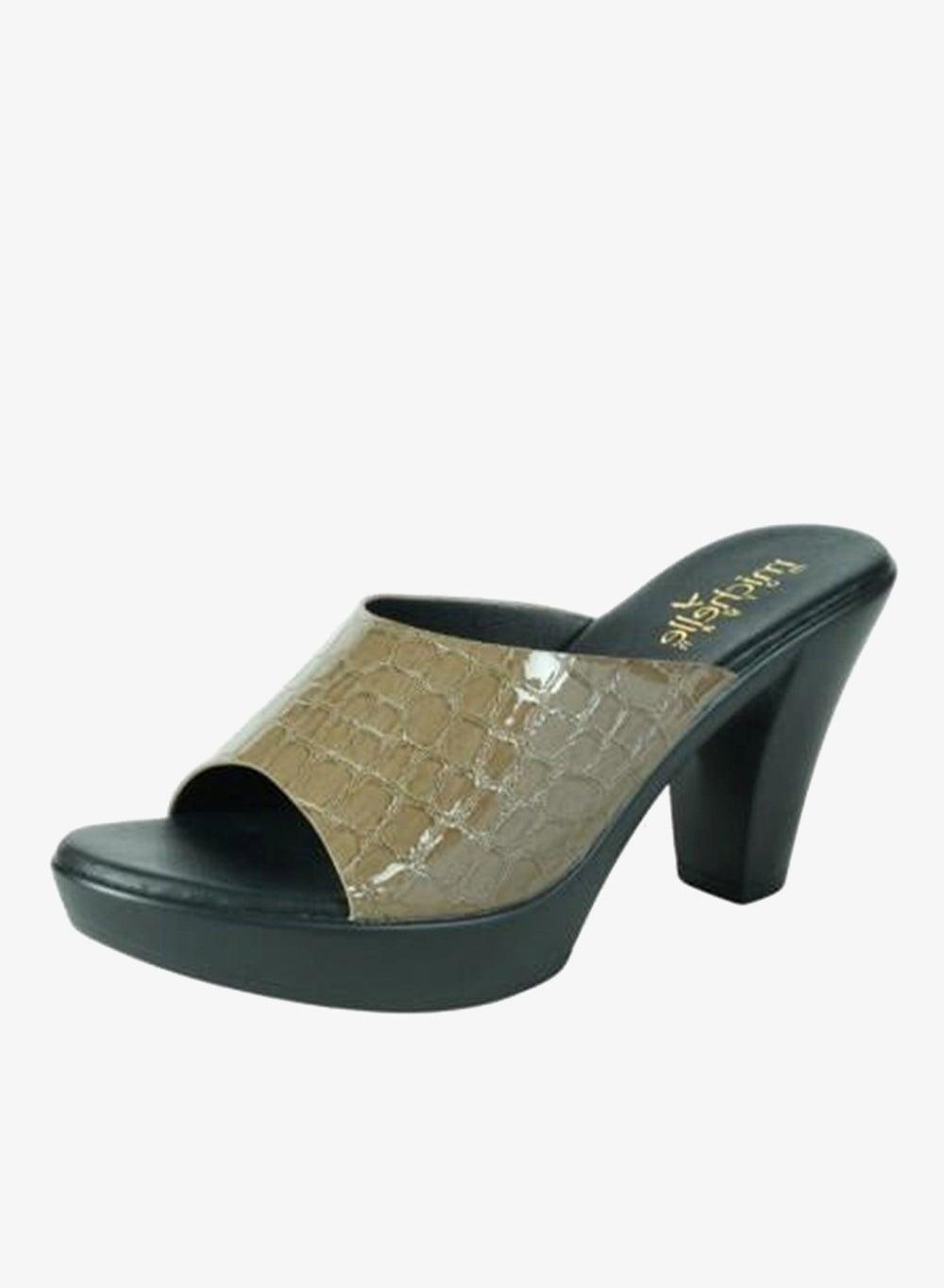 092-2918 Michelle Morgan Khaki High Heel Sandals 314RJ40A - Image 1