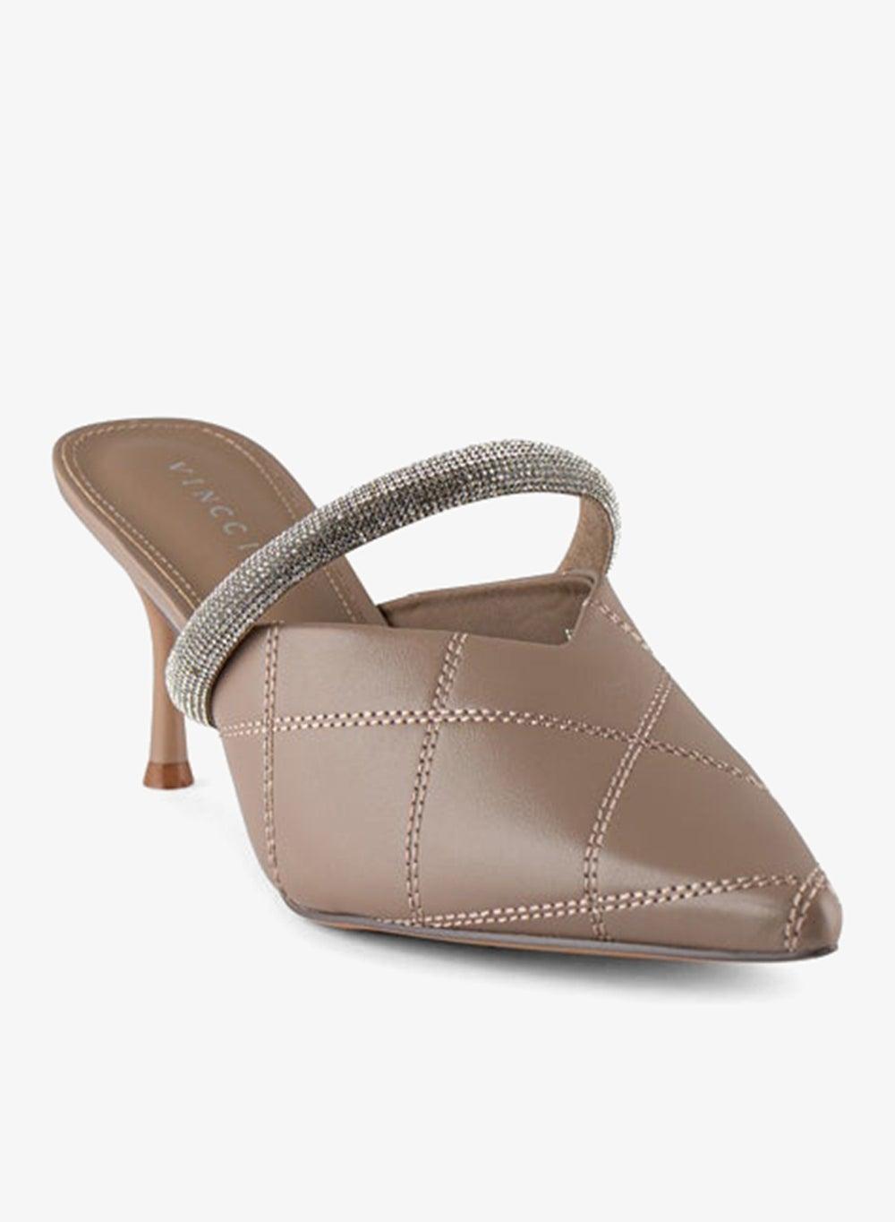 Women's Pointed Toe Mid Heel Pumps - Image 1