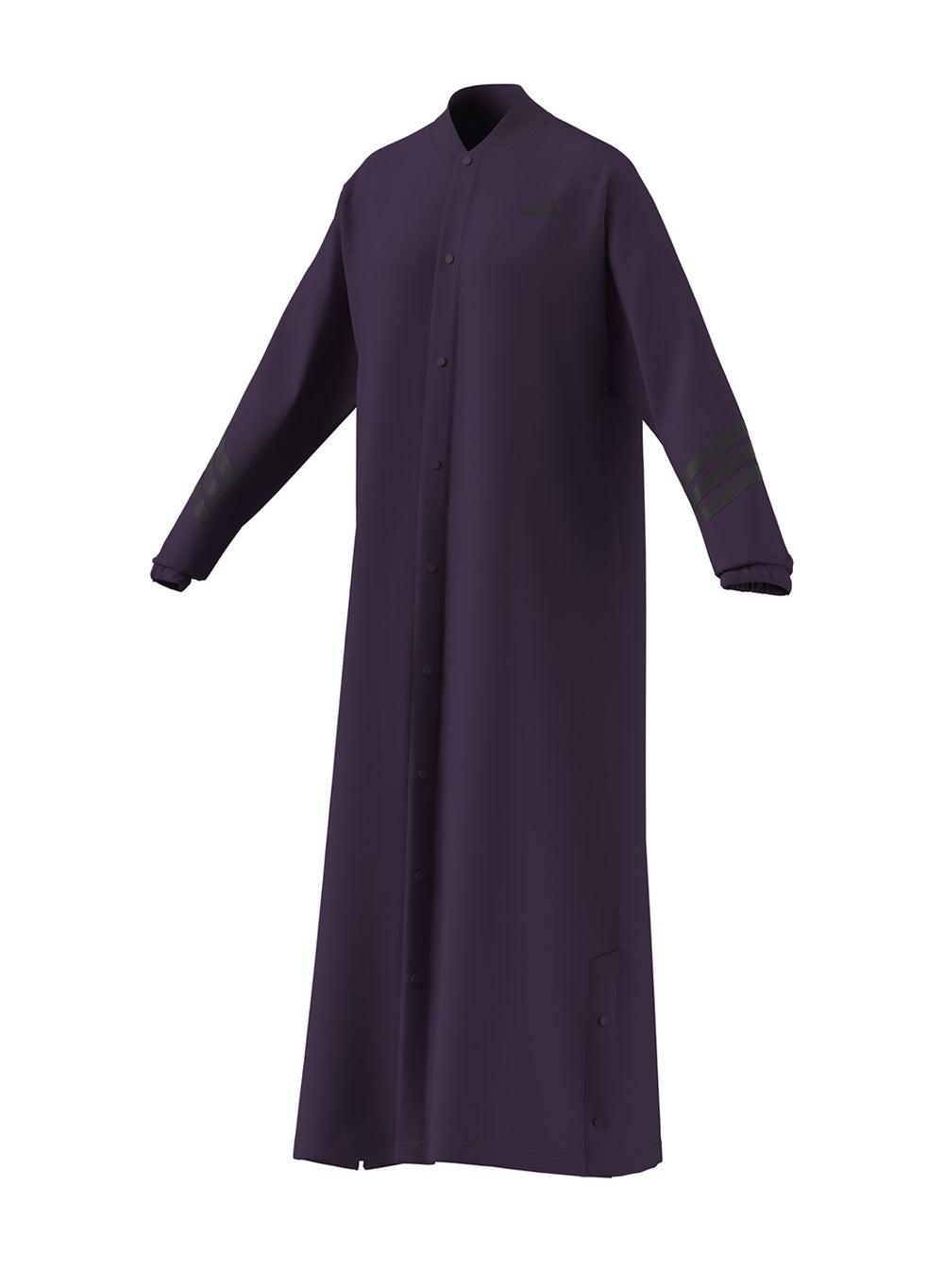 Future Icons 3 Stripe Extra Long Cover Up Coat - Image 1
