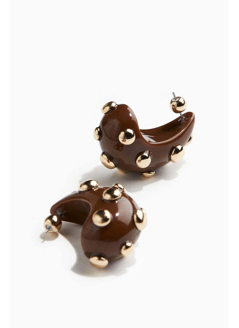Studded Dome Earrings - Image 1