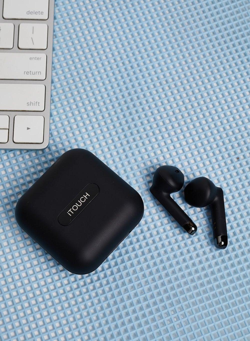 ITouch Amp Plus Black True Wireless Bluetooth Earbuds - Image 1