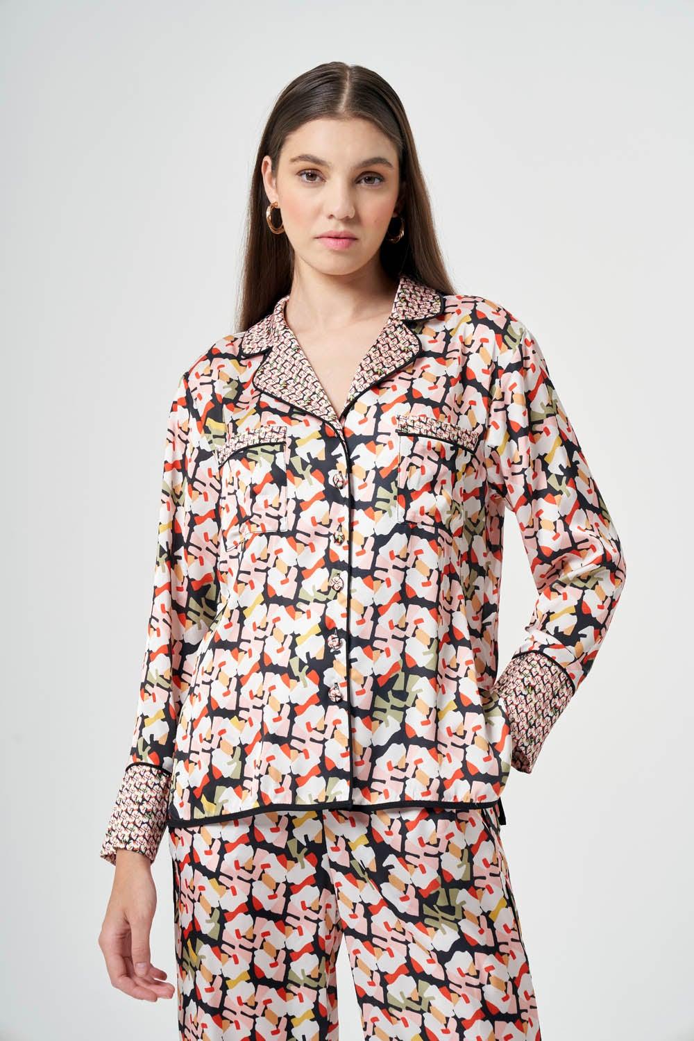 Satin Shirt for Modest Everyday Styling - Image 1