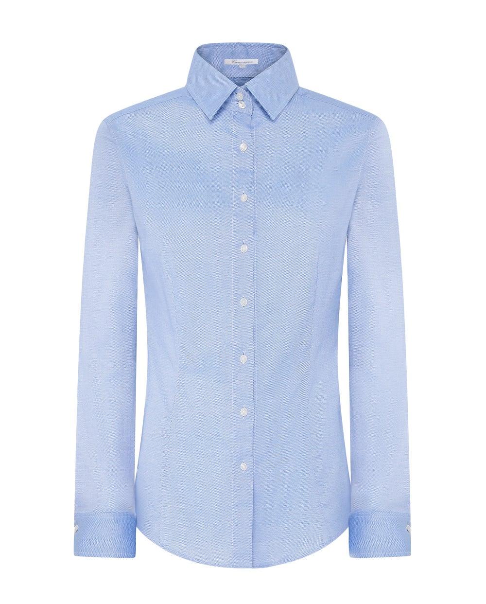 Long Slim Fit Royal Oxford Stretch Shirt - Image 1