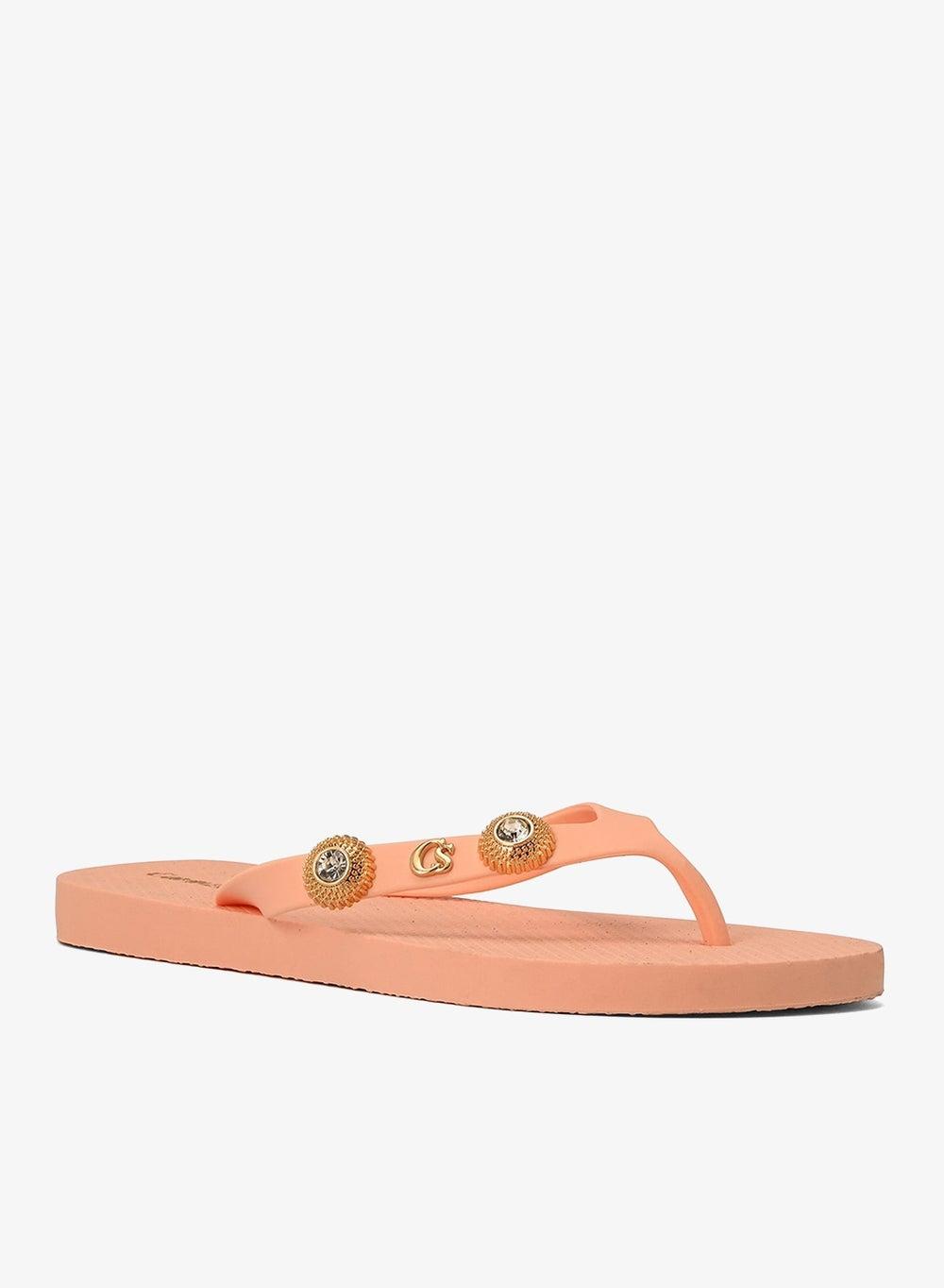 Papaya-Detail Flip-Flops for Women - Image 1
