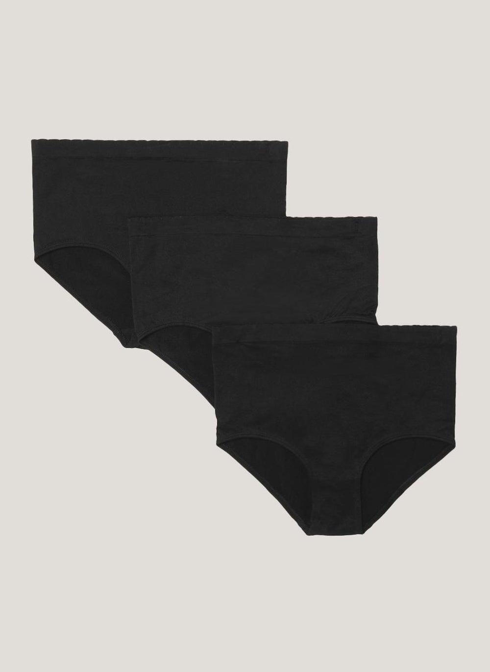 3 Pack Seamless Full Knickers in Black - Image 1