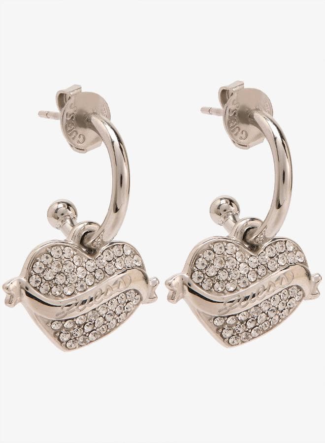 Vintage Guess Logo Earrings - Image 1