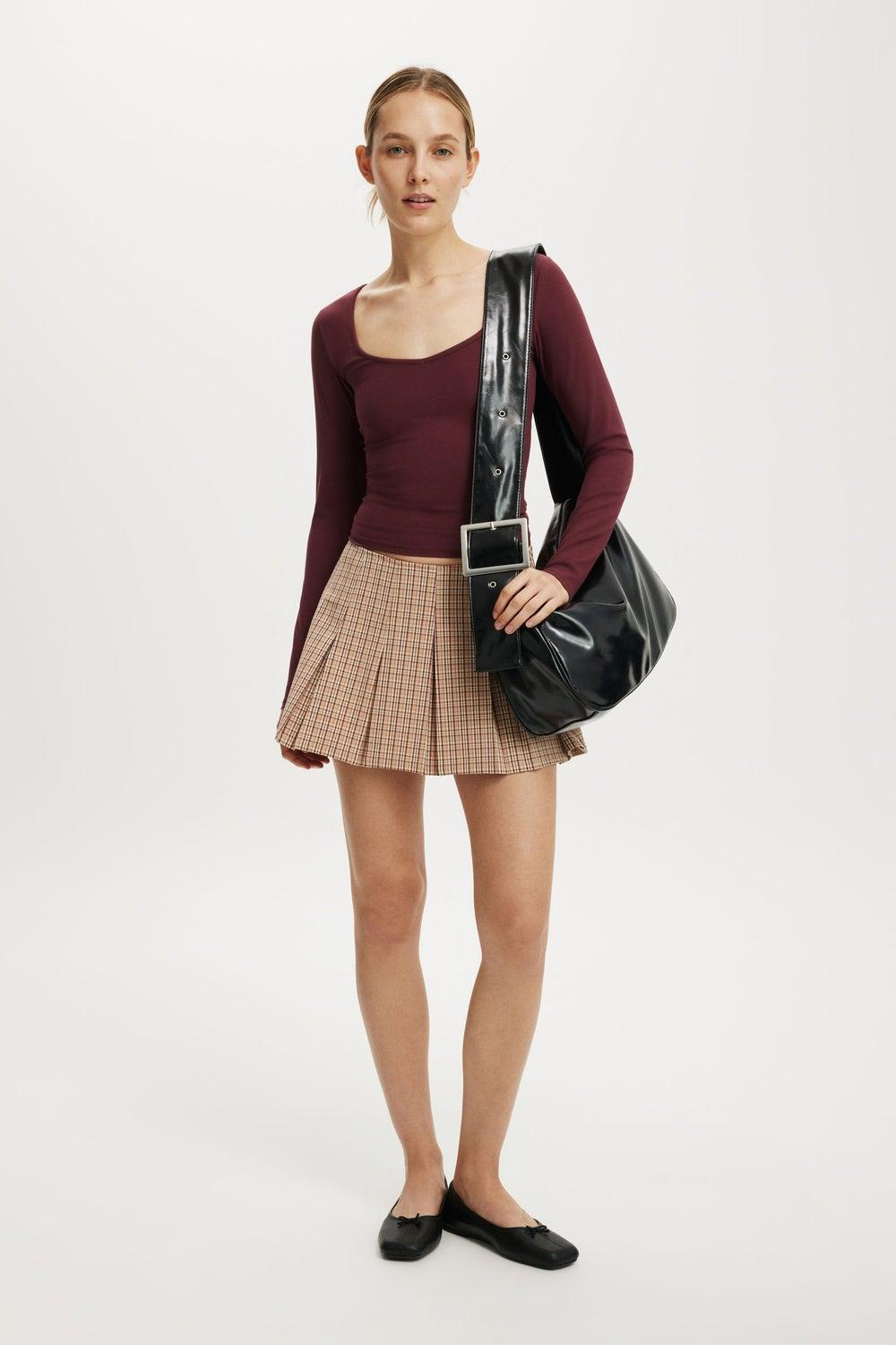 MAE Pleated Mini Skirt - Image 1