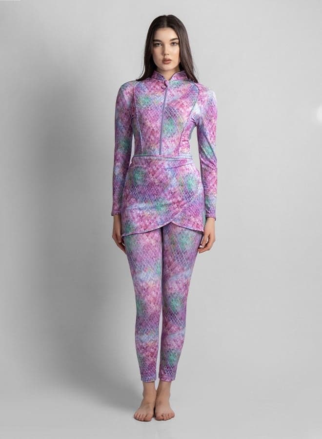 BRILLIA 4-Piece Premium Burkini Set with Elegant Coverage - Image 1