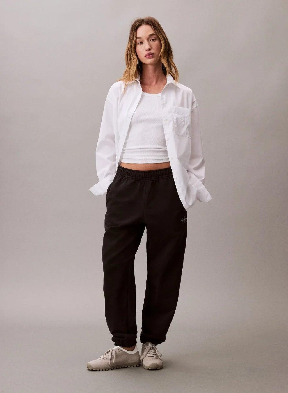 Relaxed Monogram Cotton Blend Joggers - Image 1