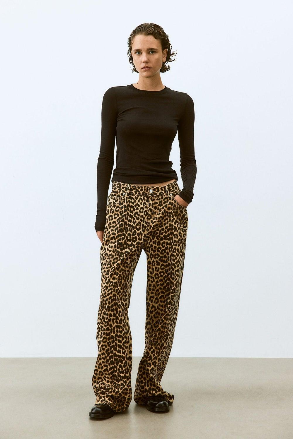 Wide-Leg Cotton Denim Jeans - Image 1