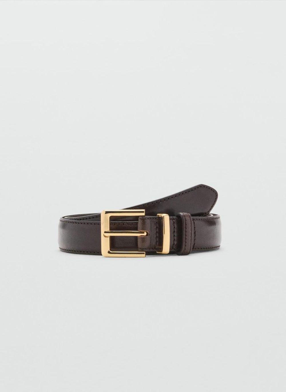 Selma1 Women’s Leather Belt with Square Buckle - Image 1