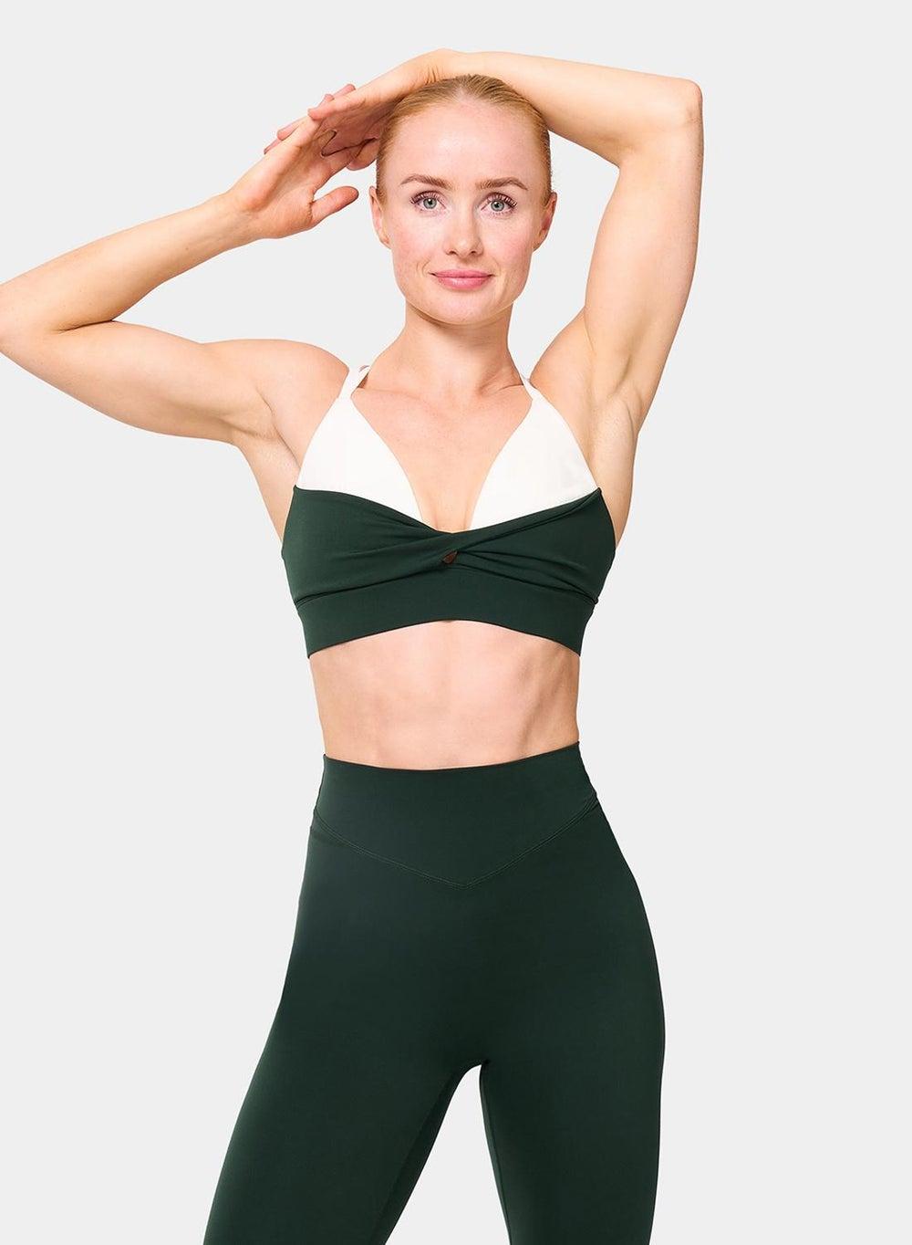 Strappy Twist Front Sports Bra - Image 1
