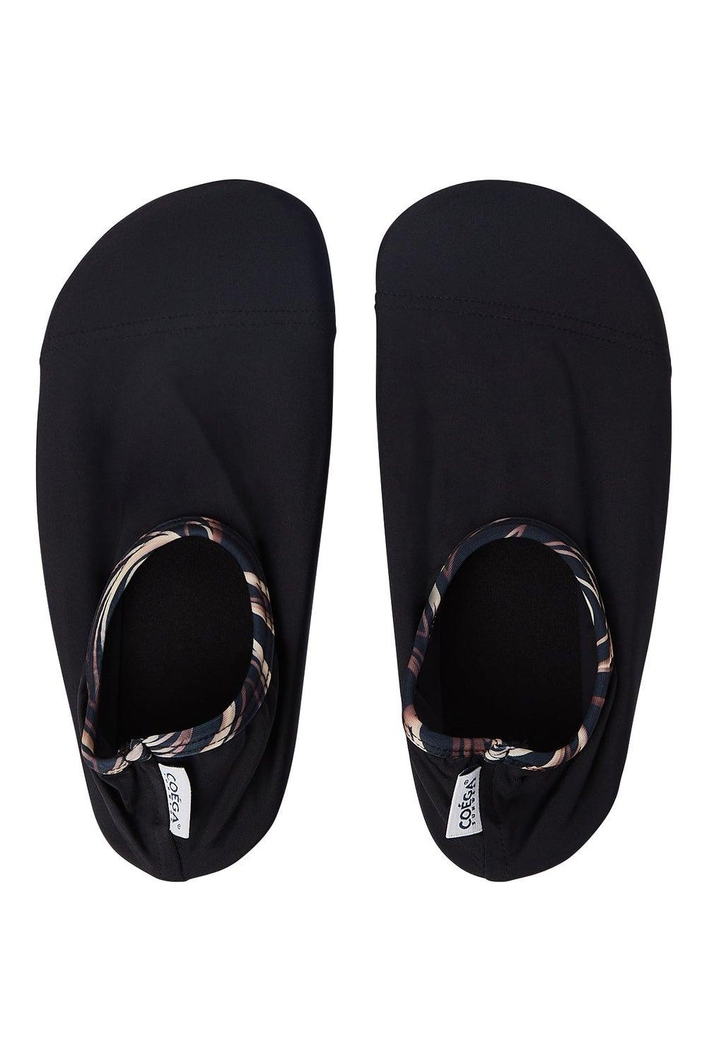 COEGA Ladies Adult Pool Shoes Nero Golden Swirls - Image 1
