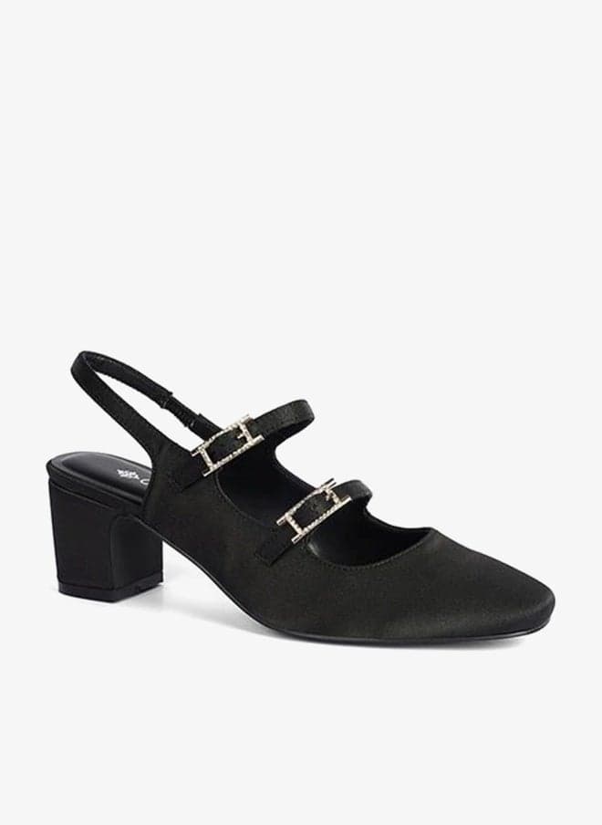 Ladies Slip-On Cross Strap Sandals - Image 1