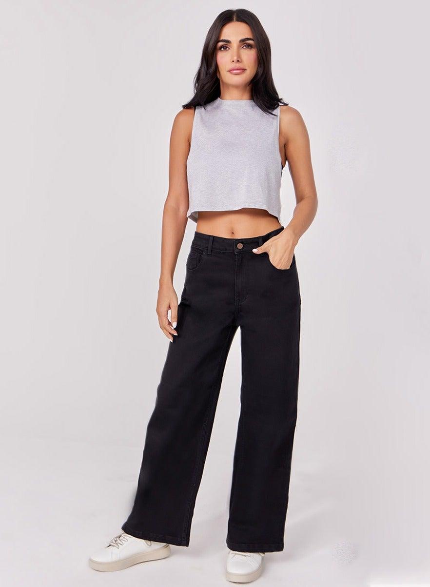 Black Denim Pant for Women - Image 1