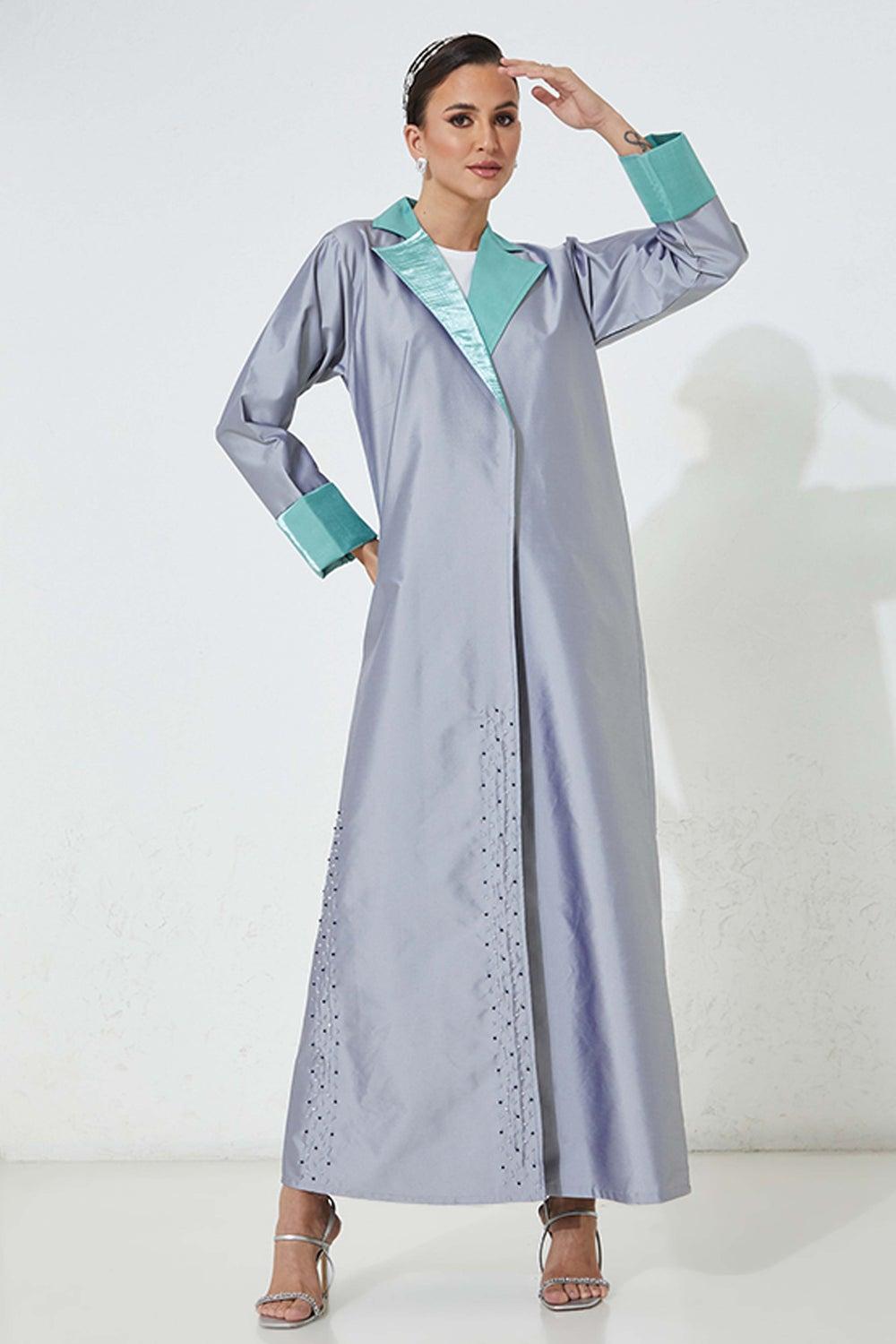 Embellished Flared Sleeve Abaya - Image 1