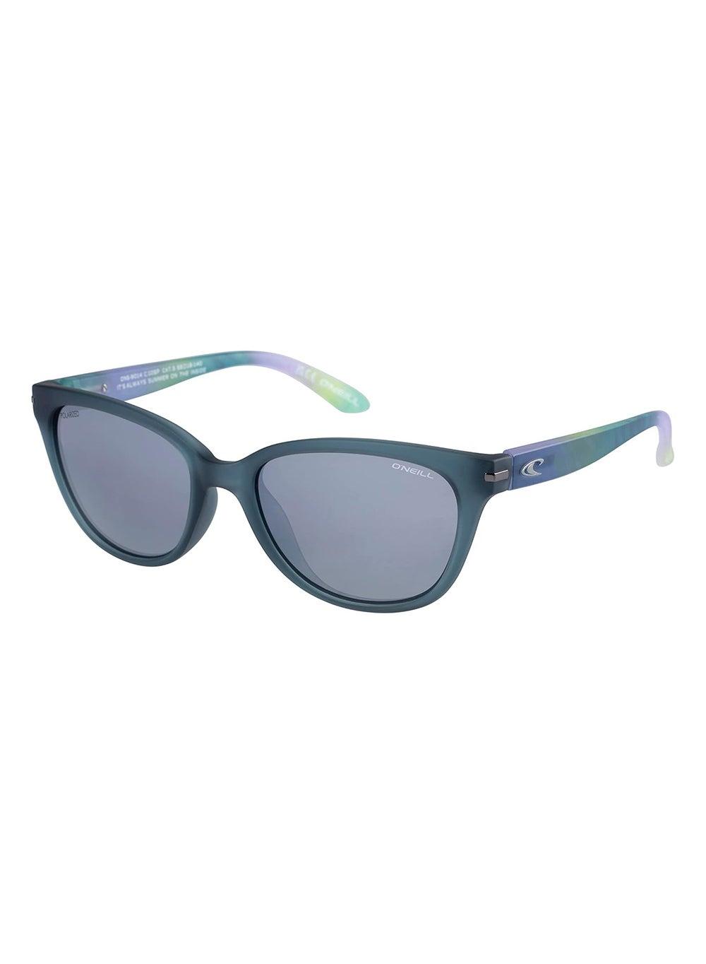 ONS-9014 Women’s Blue Cat Eye Polarized Sunglasses - Image 1