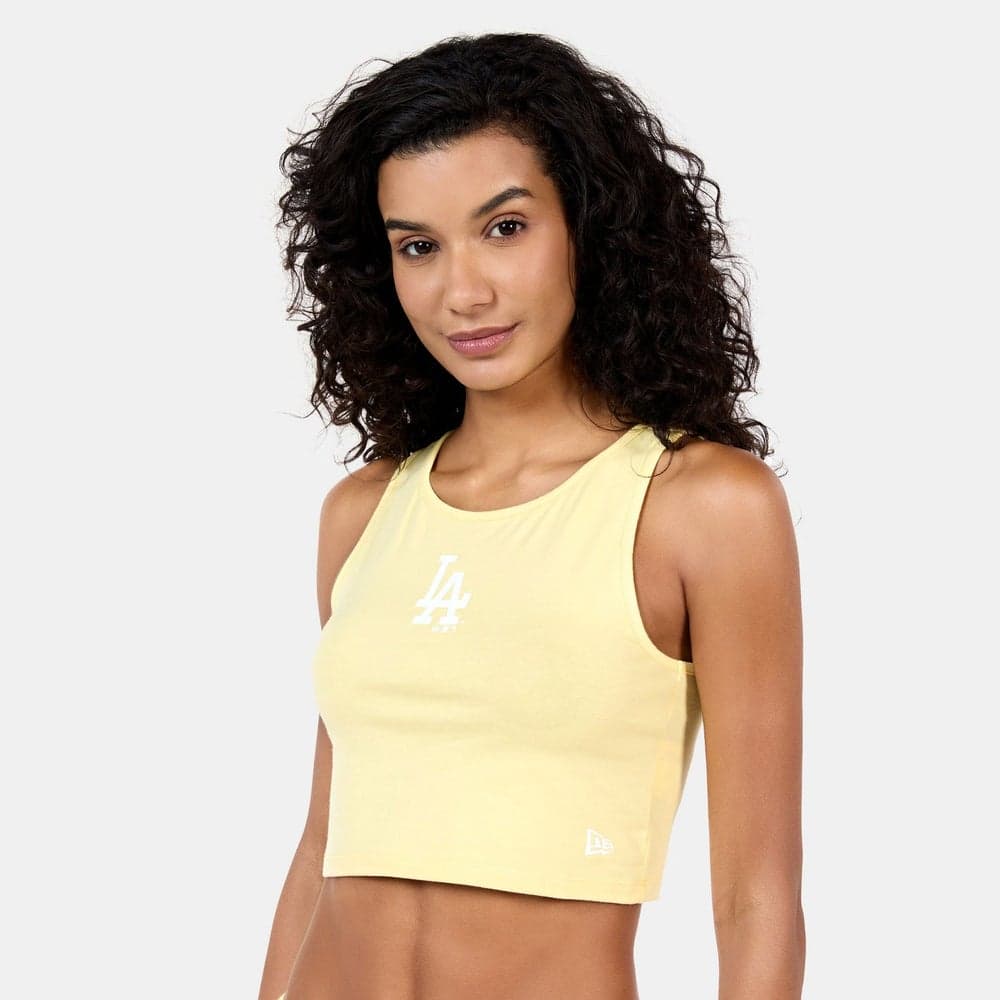 Women's MLB Los Angeles Dodgers LE Cropped Tank Top - Image 1