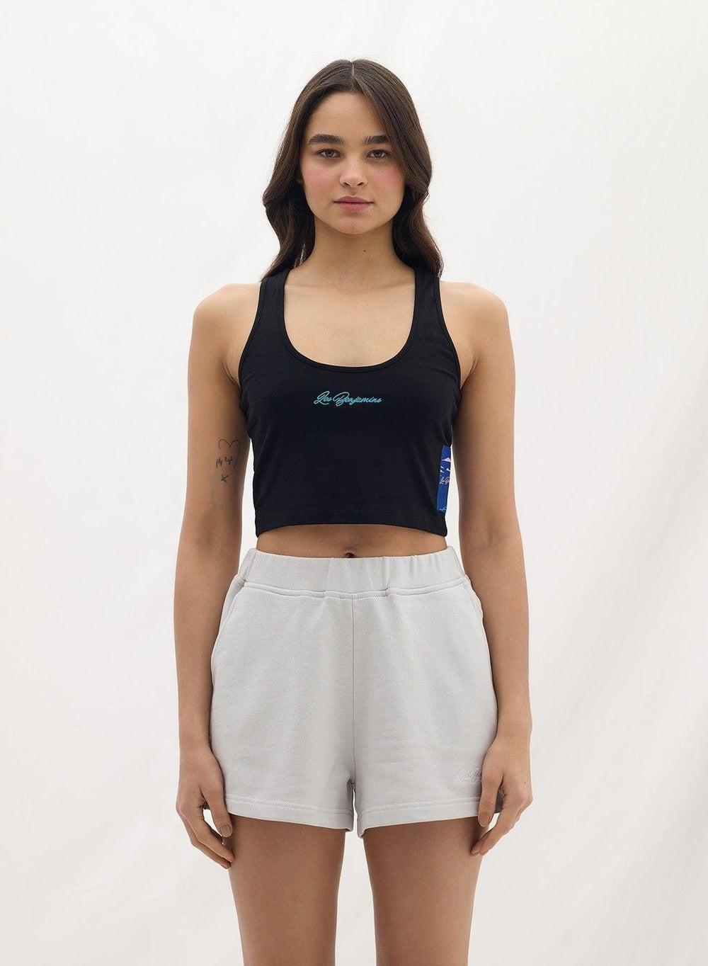 TANK TOP 002 Black Fitted Cotton Blend - Image 1